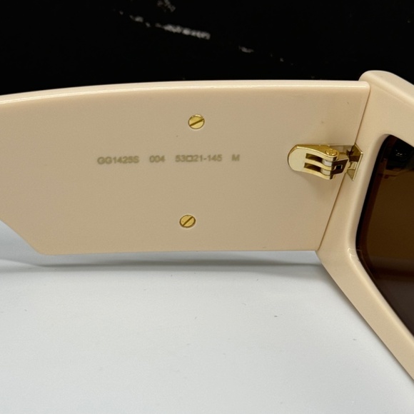 NEW GG1425S 004 GUCCI YELLOW BROWN SQUARE WOMEN SUNGLASSES main image 5